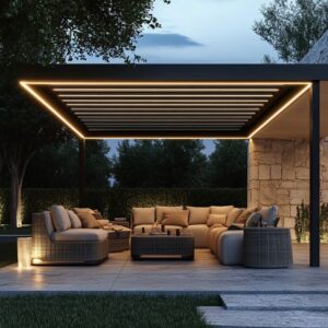 Cette Pergola Minimaliste Sublime Les Soirees En%E2%80%A6 300x300
